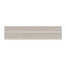 PORCELANATO ESMALTADO LUME BONE STRUTTURA 3D RAKE LUX WHITE BRILLO 6X24 CM