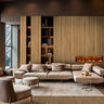 PORCELANATO ESMALTADO WOODWISE FLUTED AUBURN BEIGE MATE 120X280 CM