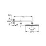 GROHE RAINSHOWER MONO 310MM CABEZA CON BRAZO 422 MM, 1 CHORRO NM