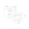 HORNO MICROONDAS MWE-255 FI BK-SS 50 CM 25 LITROS 51.5X41.3X37.8 CM