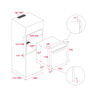 HORNO ELÉCTRICO HLB-760-G 60 CM 70 LITROS 59.5X56.5X59.5 CM