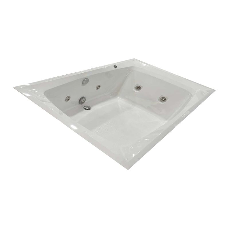 TINA HIDROMASAJE CARINA BLANCO 170X110X48 CM RECTANGULAR