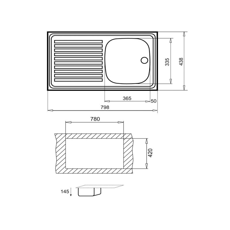 Mentor vagón semilla LAVADERO DE SOBREPONER 800.440 1 POZA 79.8X43.8X14.5 CM | COC LAVADERO DE  SOBREPONER | COC LAVADEROS DE COCINA | COC COCINAS | COCINA | Ambientes |  Decor Center