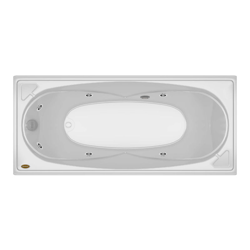 TINA HIDROMASAJE ALENA BLANCO 150X75X41 CM RECTANGULAR