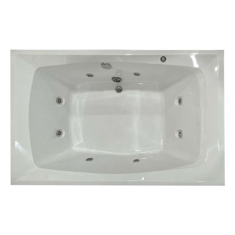 TINA HIDROMASAJE CARINA BLANCO 170X110X48 CM RECTANGULAR