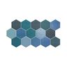 PORCELANATO ESMALTADO HEX AQUAMARINE MATE 26.5X51 CM