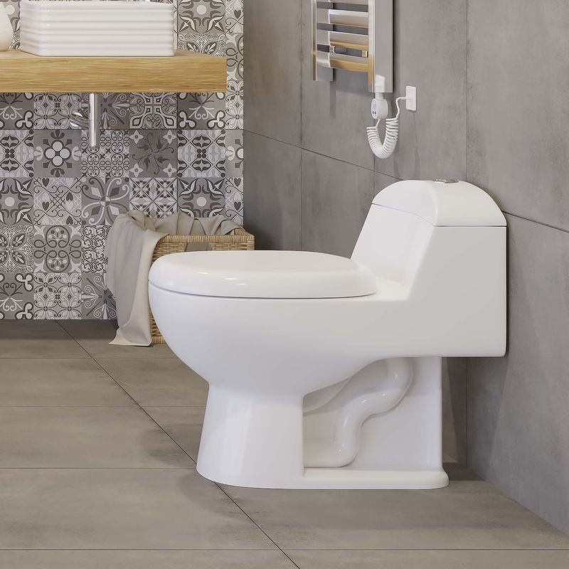 INODORO ONE PIECE OLYMPIA BLANCO 4L / 6L - ARO ELONGADO 70X42X61 CM
